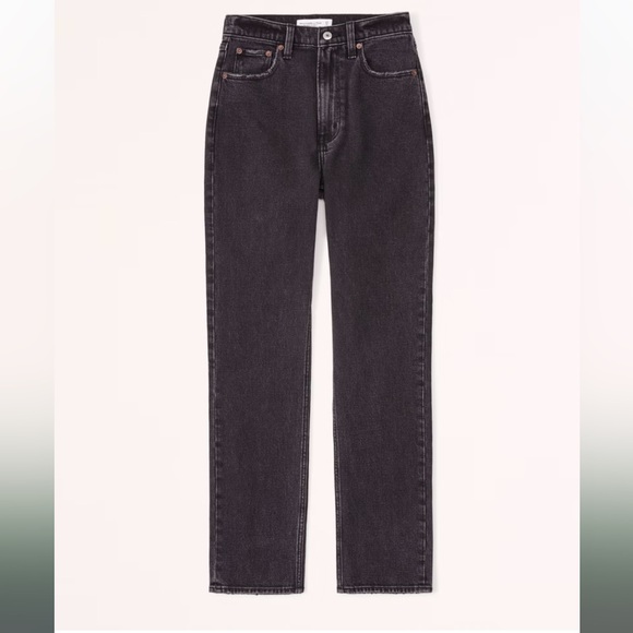 NWT A&F Women's Curve Love Ultra High Rise Ankle Straight - Picture 1 of 15